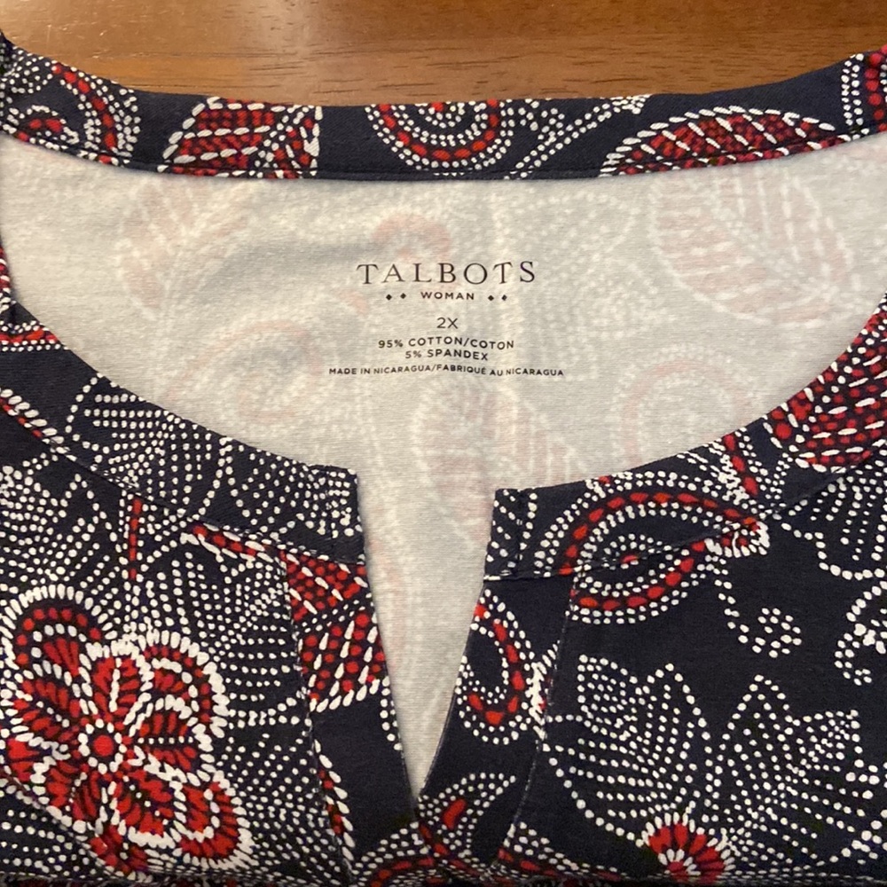NWT 2-Piece Skirt and Top by Talbots, Size 18W and 2X - Picture 2 of 3